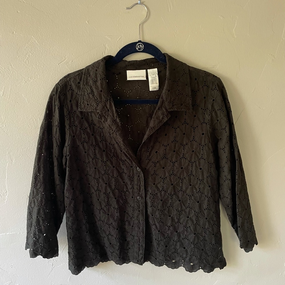 Black Floral Blouse